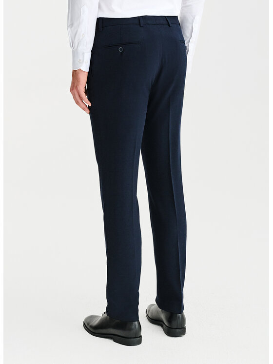 Pako Lorente Pako Lorente Spodnie garniturowe P25SF-6G-012 Granatowy Slim Fit