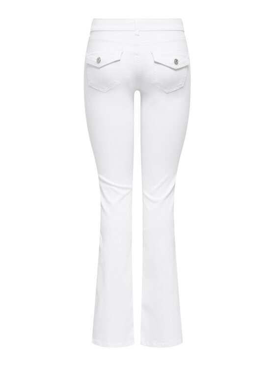 ONLY ONLY Τζιν Blush 15373325 Λευκό Flared Fit