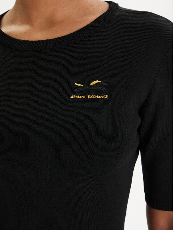 Armani Exchange Armani Exchange Vestito di maglia XW001872 AF10352 Nero Slim Fit