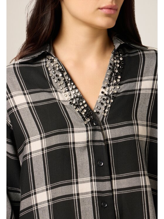 Oltre Oltre Camicia 5056J000883N0Z3 Nero Baggy Fit