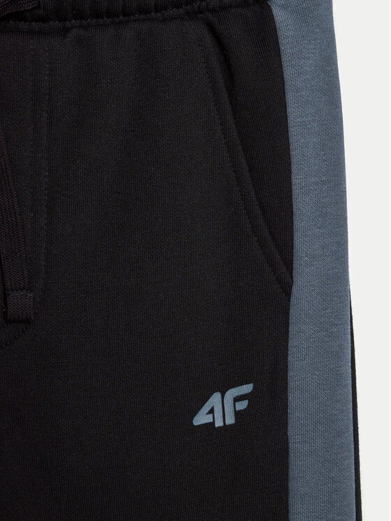 4F 4F Donji dio trenerke 4FJWAW24TTROM759 Crna Regular Fit