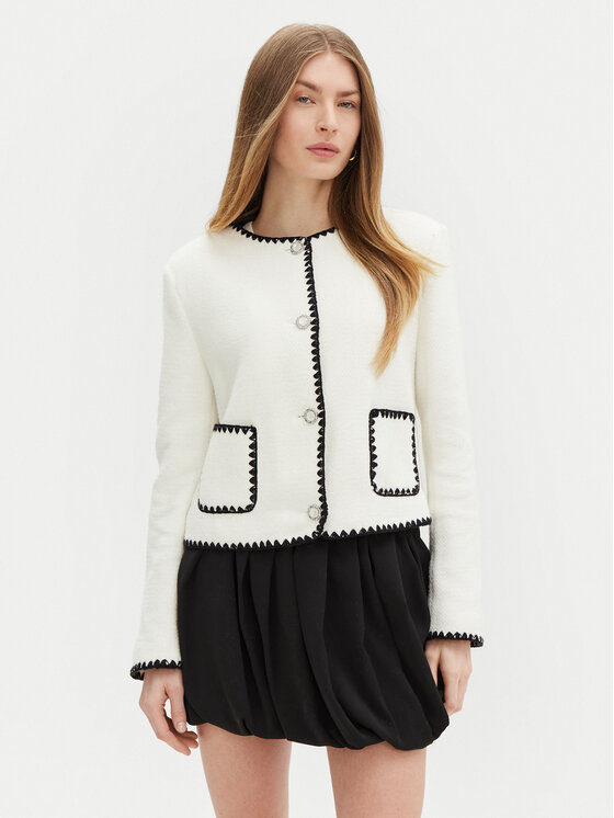 Guess Guess Kardigán W5RN20 WGVQ2 Ekru Regular Fit