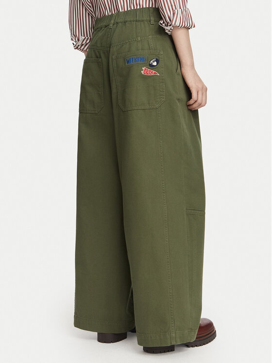 Weekend Max Mara Weekend Max Mara Hlače Bacca 2625136111 Kaki Relaxed Fit