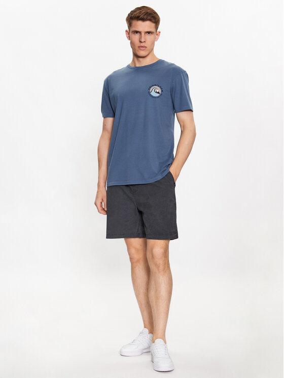 Quiksilver Quiksilver Tričko Qs Bubble Stamp EQYZT07258 Modrá Regular Fit