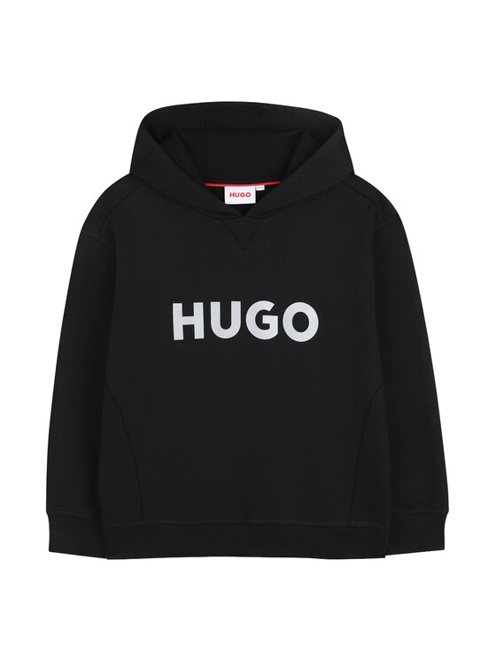 HUGO HUGO Μπλούζα G01007 D Μαύρο Regular Fit