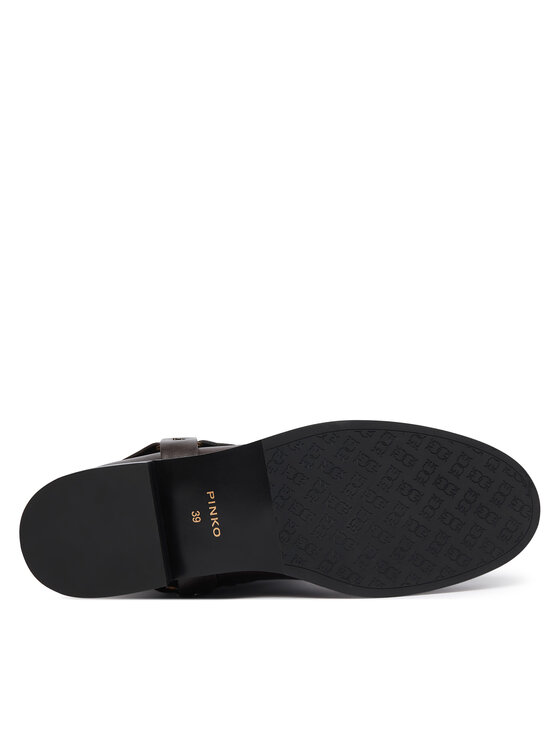 PINKO PINKO Oficerki Cheval 01 SD0583P001 Brązowy ciemny