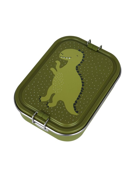 Lunchbox Trixie Baby, Duży stalowy lunch box - Dinozaur