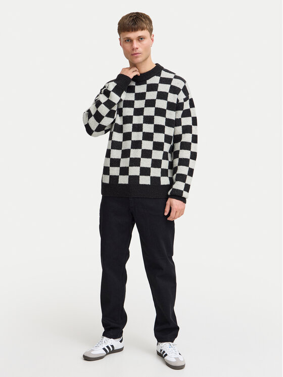 Solid Solid Sweater Malloy 21108281 Fekete Regular Fit