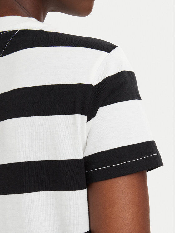 Tommy Jeans Tommy Jeans Marškinėliai Flag DW0DW23801 Juoda Regular Fit