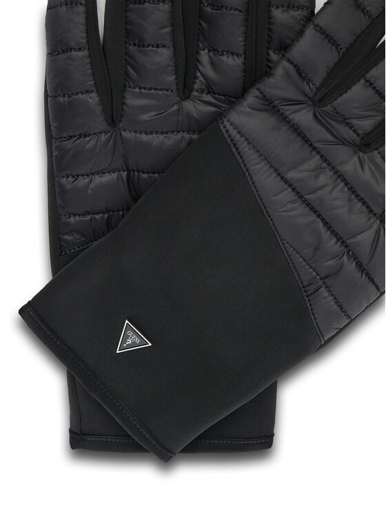 Guess Guess Guanti da uomo AM9450 NYL02 Nero