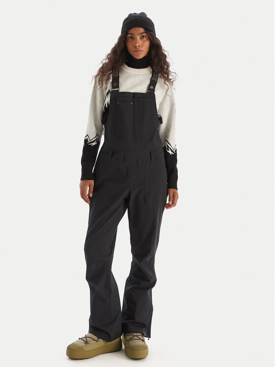 Roxy Roxy Lyžiarske nohavice Rideout BIB PT ERJTP03290 Čierna Regular Fit