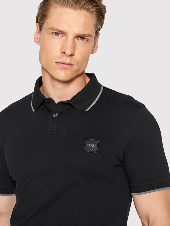 Boss Poloshirt Passertip 50472665 Schwarz Slim Fit | Modivo.de