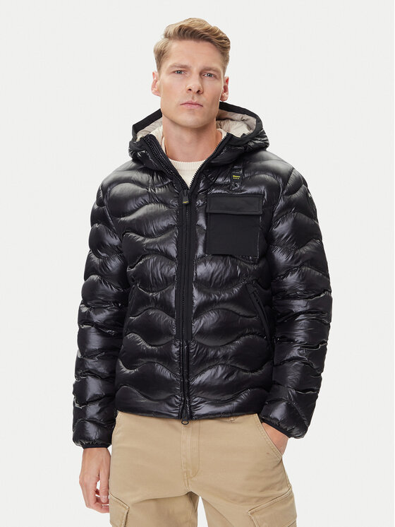 Blauer Kurtka przejściowa 25WBLUC02080 Czarny Regular Fit