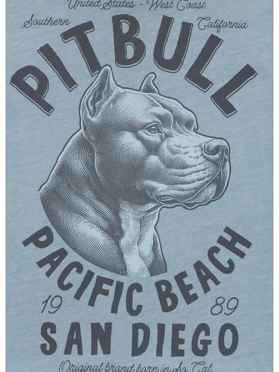 PITBULL PITBULL T-Shirt PACIFIC Niebieski jasny Regular Fit
