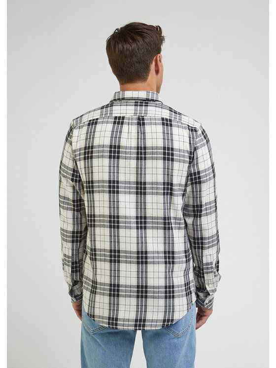 Lee Lee Koszula LEESURE SHIRT Biały Regular Fit