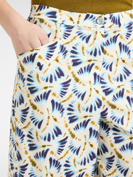 Elena Mirò Elena Mirò Spodnie materiałowe P189P200496N041 Biały Regular Fit