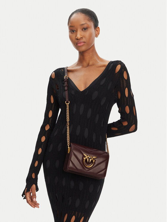 PINKO PINKO Ročna torba Love Click Mini PE 25 PLTT 100067 A136 Vijolična