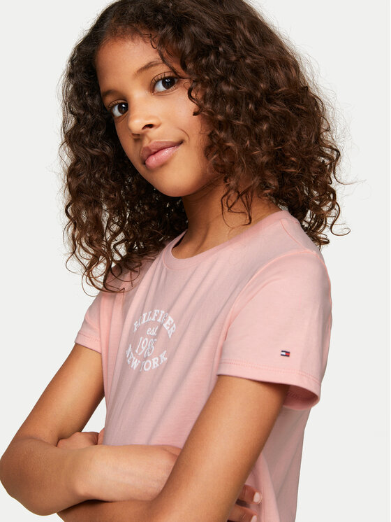 Tommy Hilfiger Tommy Hilfiger T-Shirt Monotype KG0KG08061 Ροζ Regular Fit