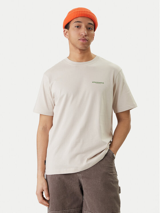 Element Element T-shirt Bigfoot Trees ELYZT00585 Écru Regular Fit