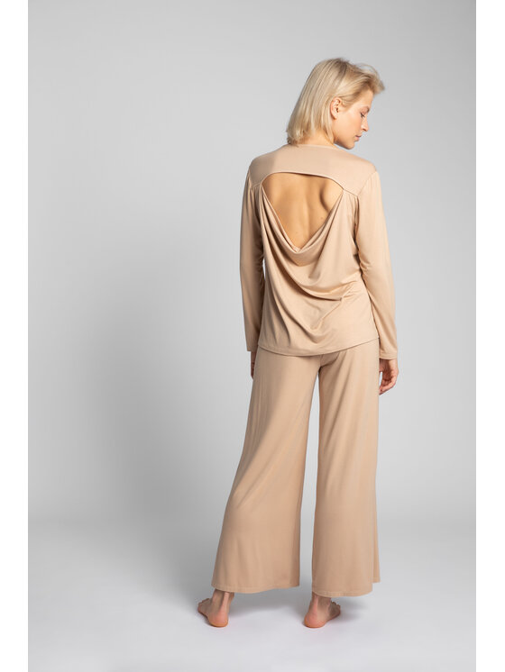 LaLupa LaLupa Bluzka LA027 Brązowy Comfortable Fit