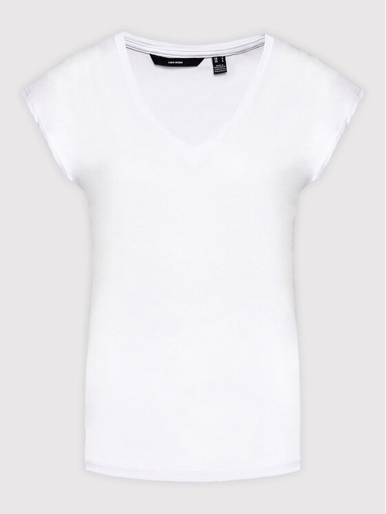 Vero Moda Vero Moda Tricou Filli 10247666 Alb Regular Fit