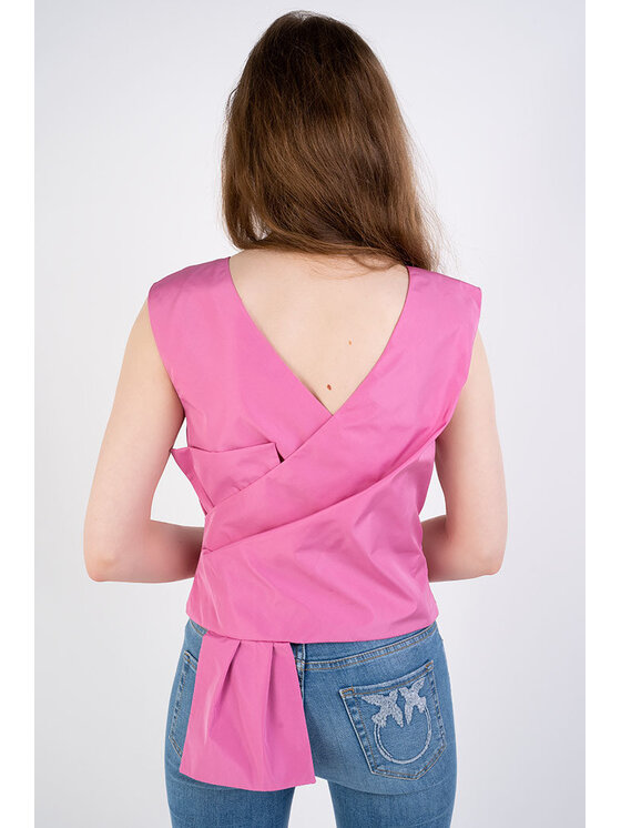 PINKO PINKO Top Ramones 1 Różowy Regular Fit