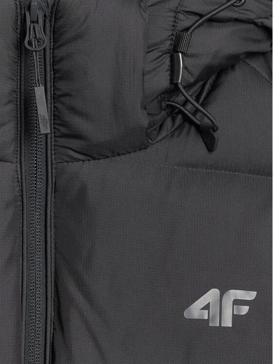 4F 4F Kurtka puchowa NATURAL (DOWN) WARMTH Czarny Regular Fit
