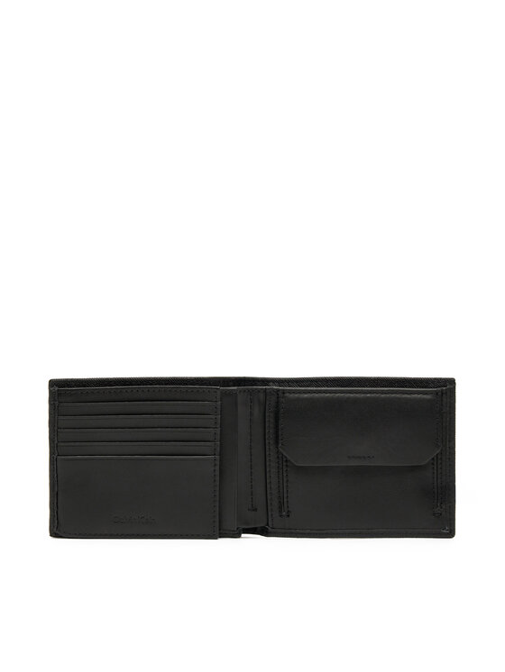 Calvin Klein Calvin Klein Μεγάλο Πορτοφόλι Ανδρικό Trifold 10Cc W/Coin K50K512684 Μαύρο