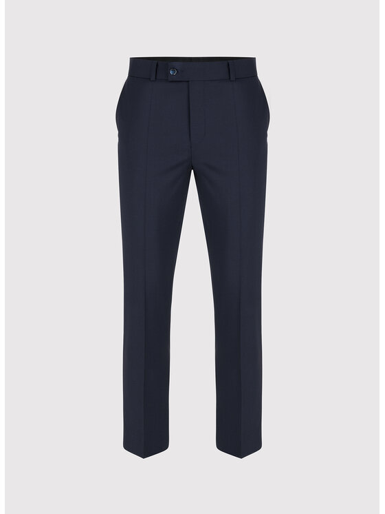 Pako Lorente Pako Lorente Spodnie garniturowe P26WP-6G-015 Granatowy Slim Fit