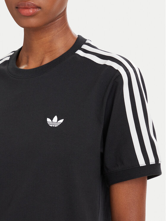 adidas adidas Tricou Pleated 3S LG4313 Negru Regular Fit