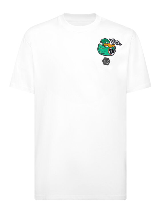 PHILIPP PLEIN PHILIPP PLEIN T-Shirt 24705 Biały Regular Fit