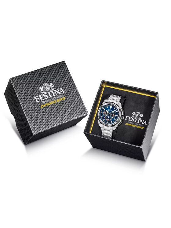 Festina Festina Zegarek F20724-2 Srebrny