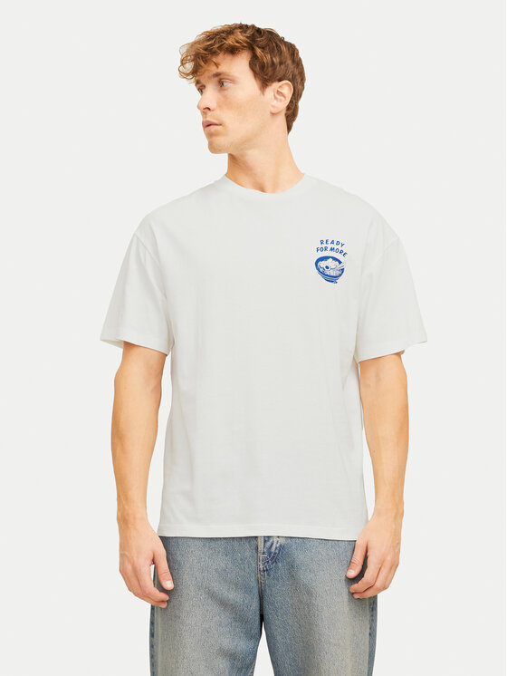 Jack & Jones Jack & Jones T-Shirt Charge 12269384 Biały Relaxed Fit