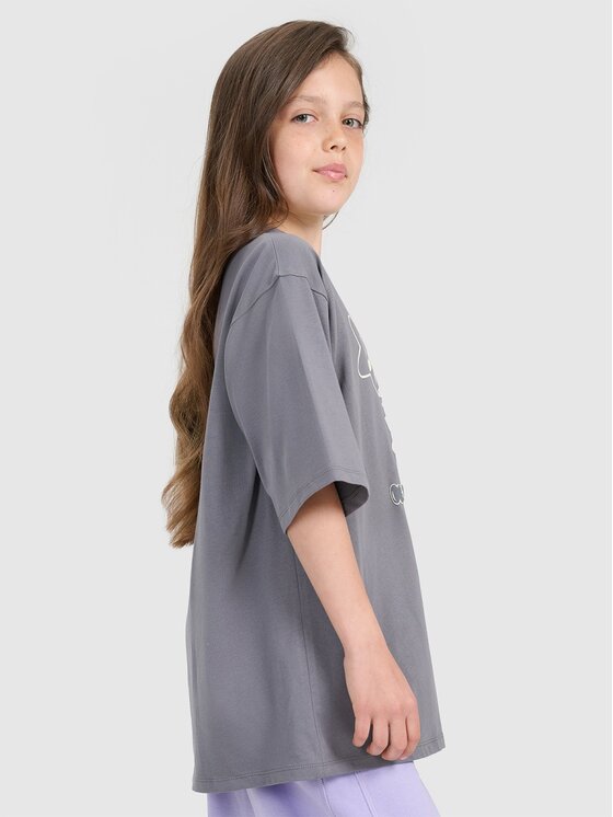 4F 4F T-Shirt 4FJRAW25TTSHF3197-22S Czarny Oversize
