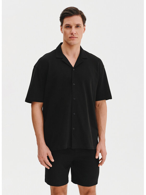 Pako Lorente Pako Lorente Koszula P25SF-1K-008 Czarny Classic Fit