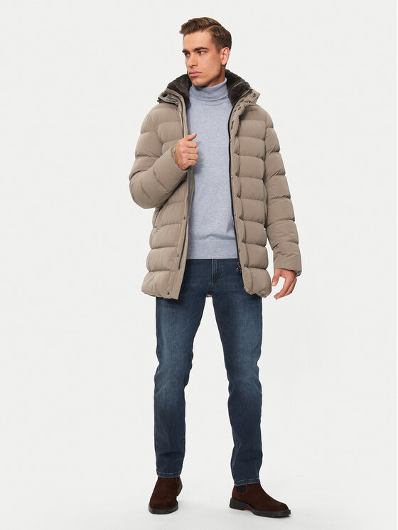 Hetregó Hetregó Kurtka puchowa William 8N435R Beżowy Regular Fit