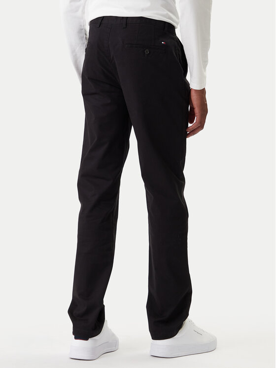 Tommy Hilfiger Tommy Hilfiger Chinos Denton Essential MW0MW40262 Fekete Straight Fit