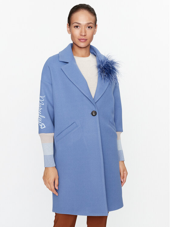 Maryley Maryley Átmeneti kabát 23IB148/M11 Kék Regular Fit