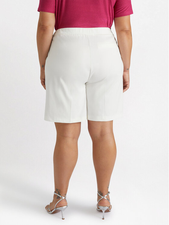 Fiorella Rubino Fiorella Rubino Szorty materiałowe P090T005053N011 Biały A-Line Fit