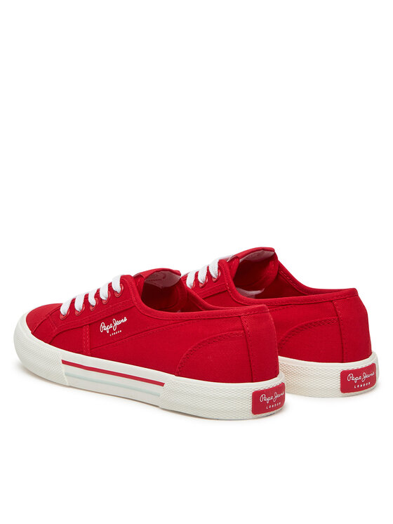 Pepe Jeans Pepe Jeans Tenisówki Brady Basic W PLS31287 Czerwony