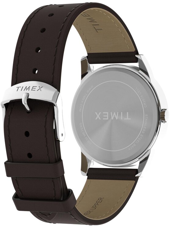 Timex Timex Zegarek TW2Y12600 Brązowy