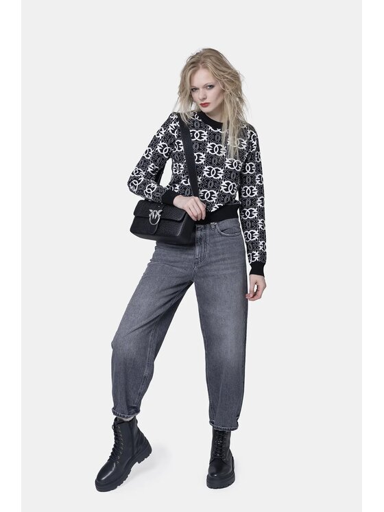 PINKO PINKO Πουλόβερ Gypsies Λευκό Regular Fit