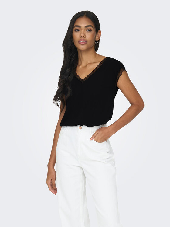 ONLY ONLY Majica 15252241 Crna Regular Fit