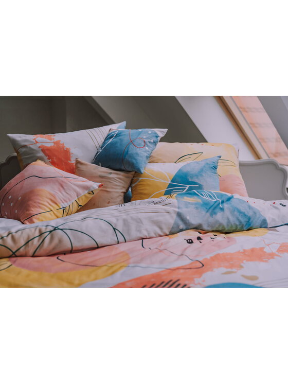 KIMO KIMO Komplet pościeli MODERN PASTEL Kolorowy