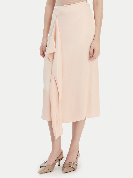 BOSS BOSS Midi sijonas Vemuth 50552076 Rožinė Regular Fit