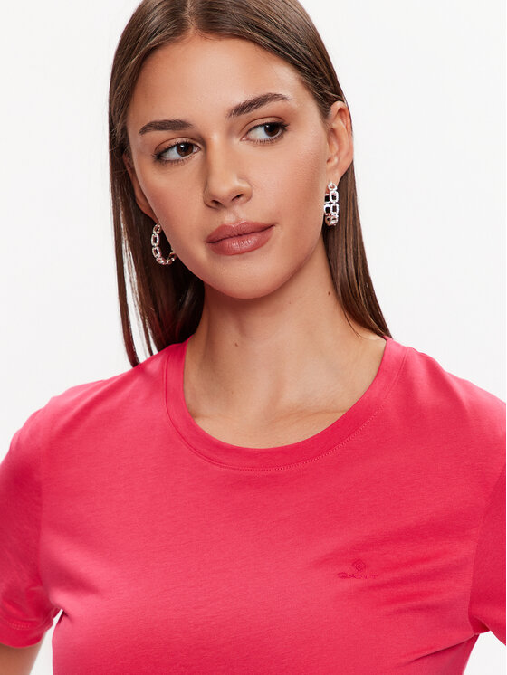 Gant Terracotta Pink Regular Fit Tshirt