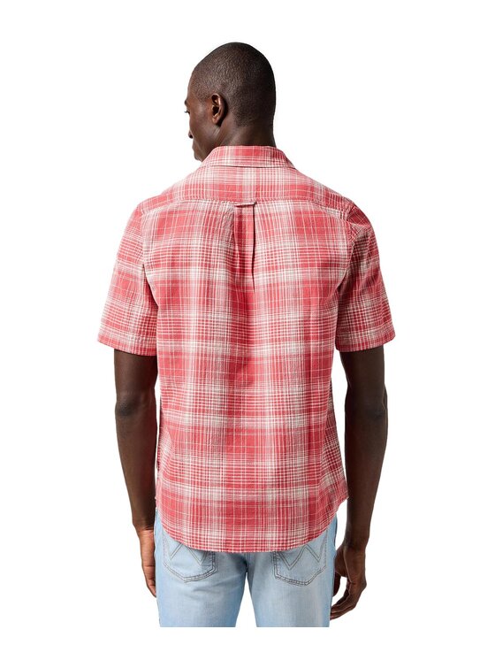 Wrangler Wrangler Koszula 112364053 Czerwony Regular Fit
