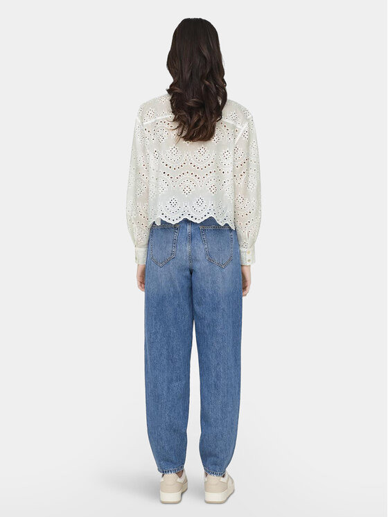 ONLY ONLY Koszula Valais 15269568 Biały Loose Fit