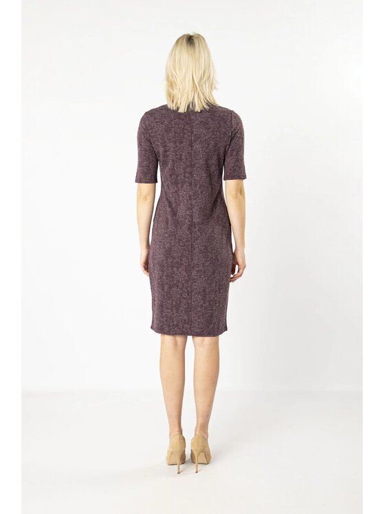 QUIOSQUE QUIOSQUE Každodenné šaty BURGUNDEA DRESS Bordová Regular Fit
