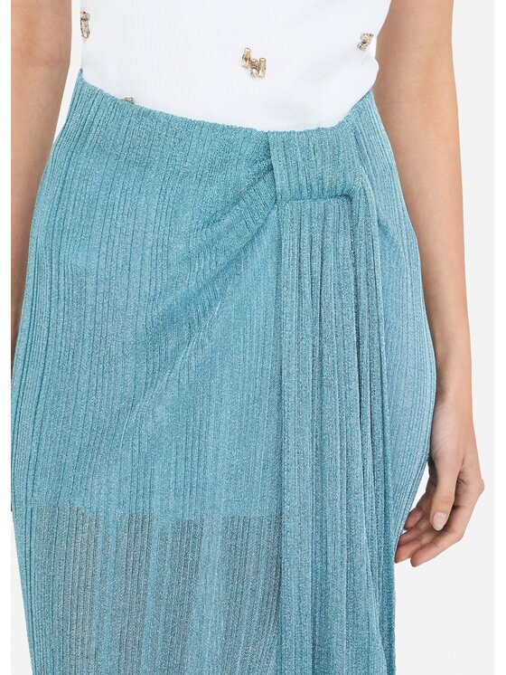 Liu Jo Liu Jo Spódnica midi CF5182MS85OA4353 Błękitny Regular Fit